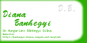 diana banhegyi business card